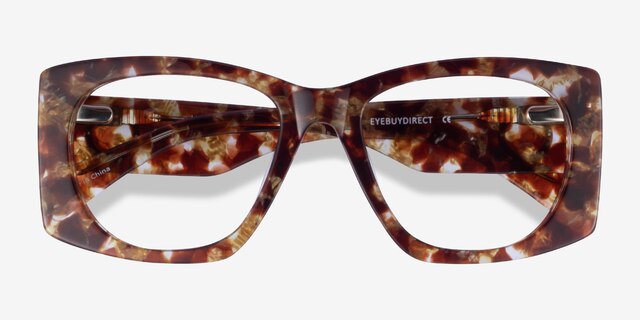 Valencia Brown AcetateEyeglass Frames from EyeBuyDirect, Closed View