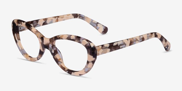 Sharon Brown AcetateEyeglass Frames from EyeBuyDirect, Angle View