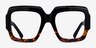 Fira Black Tortoise AcetateEyeglass Frames from EyeBuyDirect, Front View