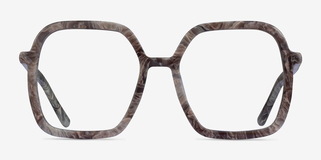 Artemis Gray AcetateEyeglass Frames from EyeBuyDirect, Front View