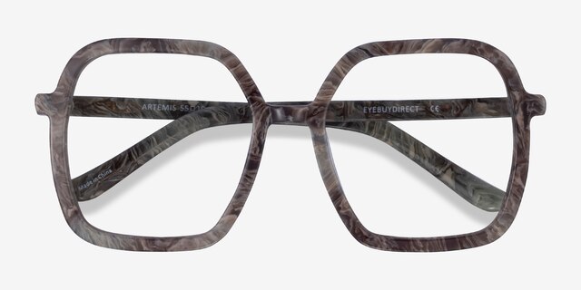 Artemis Gray AcetateEyeglass Frames from EyeBuyDirect, Closed View