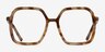 Artemis Brown Striped AcetateEyeglass Frames from EyeBuyDirect, Front View