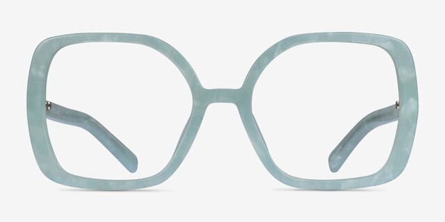 Irene Green AcetateEyeglass Frames from EyeBuyDirect, Front View