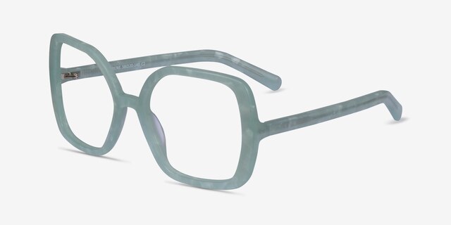 Irene Green AcetateEyeglass Frames from EyeBuyDirect, Angle View