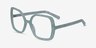 Irene Green AcetateEyeglass Frames from EyeBuyDirect, Angle View