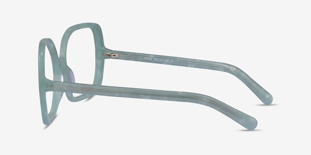 Irene Green AcetateEyeglass Frames from EyeBuyDirect, Side View