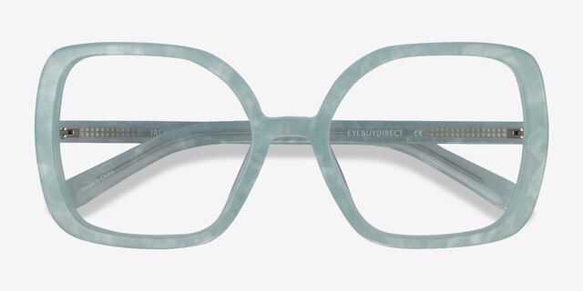 Irene Green AcetateEyeglass Frames from EyeBuyDirect, Closed View