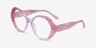Brigid Pink AcetateEyeglass Frames from EyeBuyDirect, Angle View