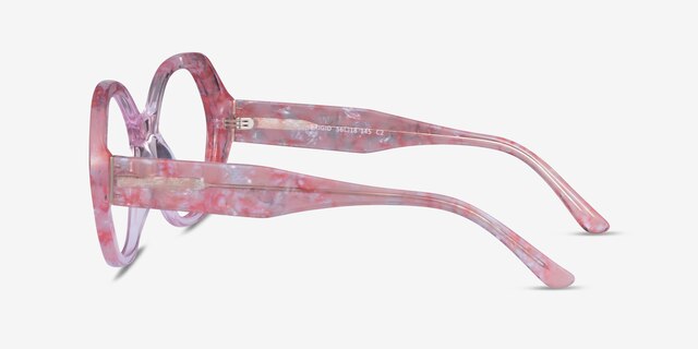Brigid Pink AcetateEyeglass Frames from EyeBuyDirect, Side View