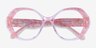 Brigid Pink AcetateEyeglass Frames from EyeBuyDirect, Closed View