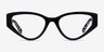 Tia Black AcetateEyeglass Frames from EyeBuyDirect, Front View