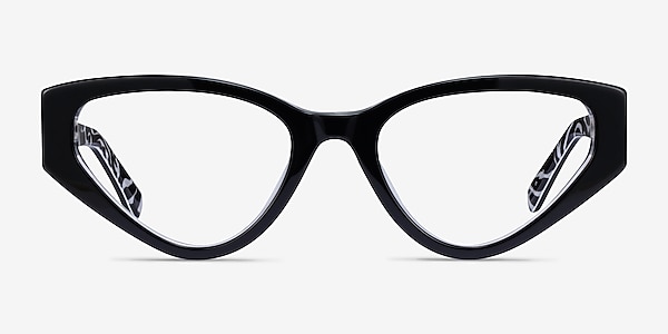 Tia Black Acetate Eyeglass Frames