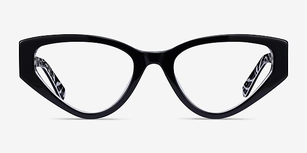 Tia Black Acetate Eyeglass Frames