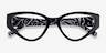 Tia Black AcetateEyeglass Frames from EyeBuyDirect, Closed View