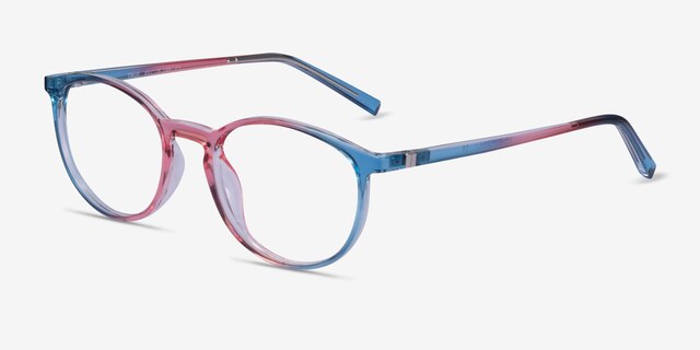 True Rainbow PlasticEyeglass Frames from EyeBuyDirect, Angle View