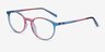 True Rainbow PlasticEyeglass Frames from EyeBuyDirect, Angle View
