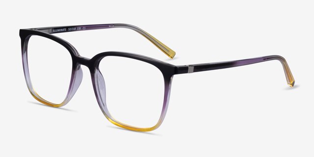 Illuminate Rainbow PlasticEyeglass Frames from EyeBuyDirect, Angle View