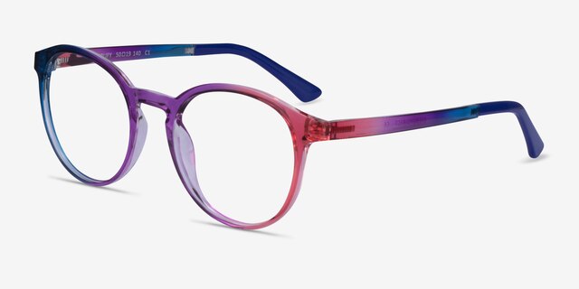 Amplify Rainbow PlasticEyeglass Frames from EyeBuyDirect, Angle View