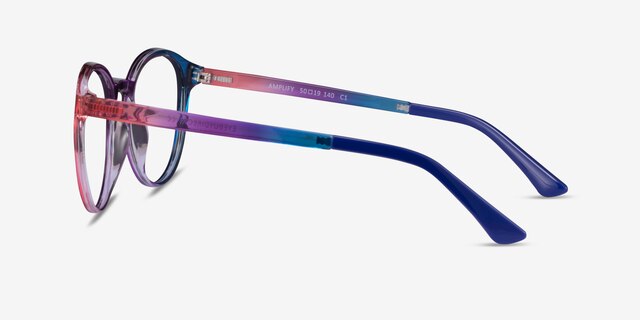 Amplify Rainbow PlasticEyeglass Frames from EyeBuyDirect, Side View