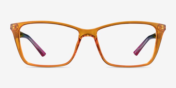 Sunbeam Orange Rainbow Plastic Eyeglass Frames from EyeBuyDirect