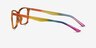 Sunbeam Orange Rainbow PlasticEyeglass Frames from EyeBuyDirect, Side View