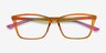 Sunbeam Orange Rainbow PlasticEyeglass Frames from EyeBuyDirect, Closed View