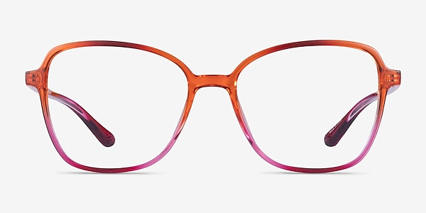 Stunning Pink Orange Plastic Eyeglass Frames