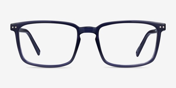 Moringa Crystal Dark Blue Éco-responsable Montures de lunettes de vue