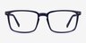 Moringa Crystal Dark Blue Eco-friendlyEyeglass Frames from EyeBuyDirect, Front View