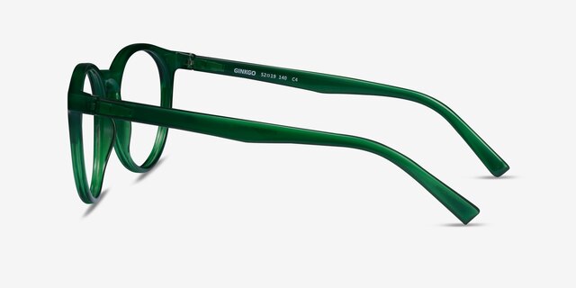 Ginkgo Green Eco-friendlyEyeglass Frames from EyeBuyDirect, Side View