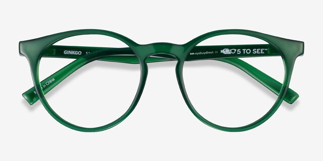 Ginkgo Green Eco-friendlyEyeglass Frames from EyeBuyDirect, Closed View