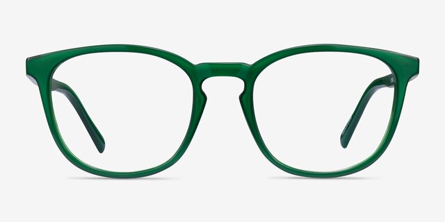Persea Green Eco-friendlyEyeglass Frames from EyeBuyDirect, Front View