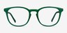 Persea Green Eco-friendlyEyeglass Frames from EyeBuyDirect, Front View