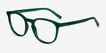 Persea Green PlasticEyeglass Frames from EyeBuyDirect, Angle View