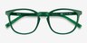 Persea Green Eco-friendlyEyeglass Frames from EyeBuyDirect, Closed View