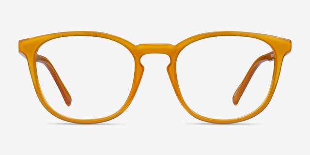 Persea Yellow Eco-friendlyEyeglass Frames from EyeBuyDirect, Front View