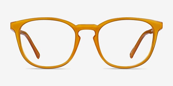 Persea Yellow Plastic Eyeglass Frames