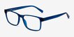 Beech Crystal Dark Blue PlasticEyeglass Frames from EyeBuyDirect, Angle View