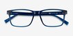 Beech Crystal Dark Blue PlasticEyeglass Frames from EyeBuyDirect, Closed View
