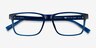 Beech Crystal Dark Blue PlasticEyeglass Frames from EyeBuyDirect, Closed View