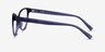 Lantana Crystal Dark Blue PlasticEyeglass Frames from EyeBuyDirect, Side View