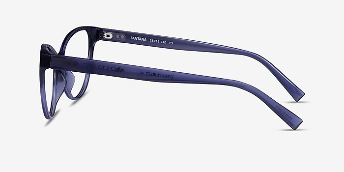 Lantana Crystal Dark Blue Eco-friendly Eyeglass Frames from EyeBuyDirect