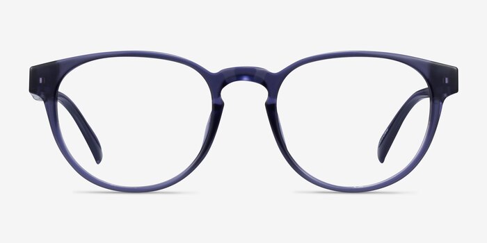 Hawthorne Crystal Dark Blue Eco-friendly Eyeglass Frames from EyeBuyDirect