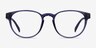 Hawthorne Crystal Dark Blue Eco-friendlyEyeglass Frames from EyeBuyDirect, Front View