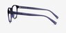 Hawthorne Crystal Dark Blue Eco-friendlyEyeglass Frames from EyeBuyDirect, Side View