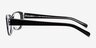 Rafi Black AcetateEyeglass Frames from EyeBuyDirect, Side View