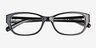 Rafi Black AcetateEyeglass Frames from EyeBuyDirect, Closed View