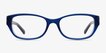 Rafi Navy AcetateEyeglass Frames from EyeBuyDirect, Front View