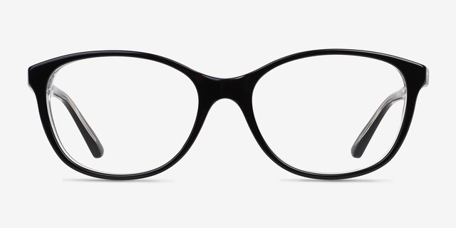Piper Black AcetateEyeglass Frames from EyeBuyDirect, Front View