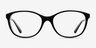 Piper Black AcetateEyeglass Frames from EyeBuyDirect, Front View